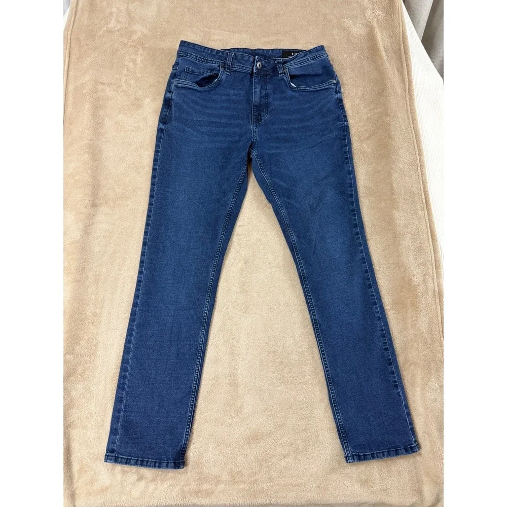 The Pertect Jean TPJ Slim Thick‎ Jeans Men's Size 34x32 Blue wash Denim EUC